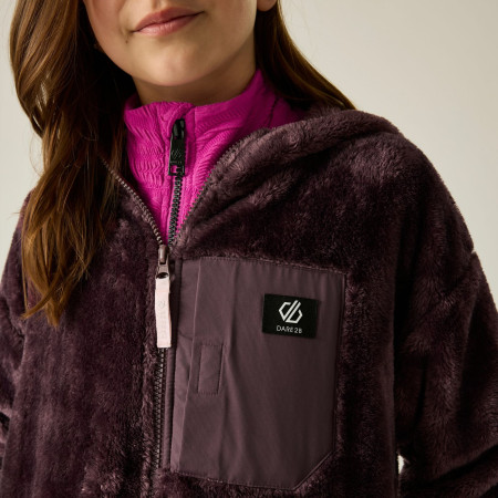 Детски суитшърт Dare 2b Powder Fleece Hucklbr/PkHz