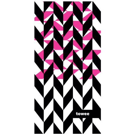 Кърпа Towee Dynamica 50x100 cm розов/черен Dynamica