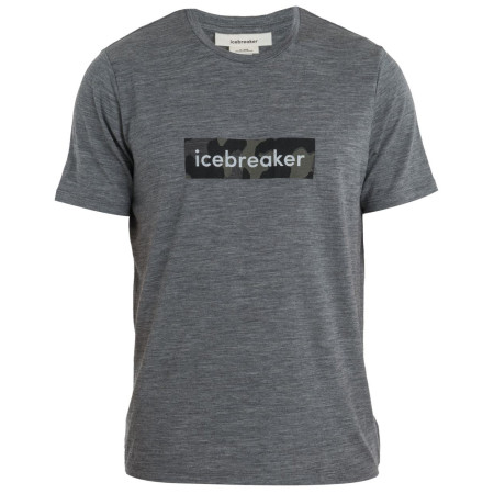 Мъжка тениска Icebreaker M Merino 150 Tech Lite II SS Tee Natural Shades Logo сив