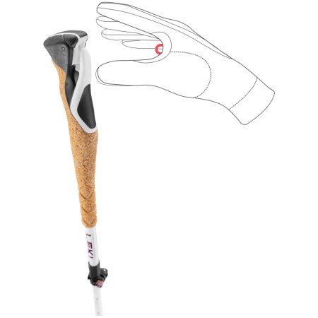 Trail Running щеки Leki Cross Trail FX Superlite Compact 110-120 cm