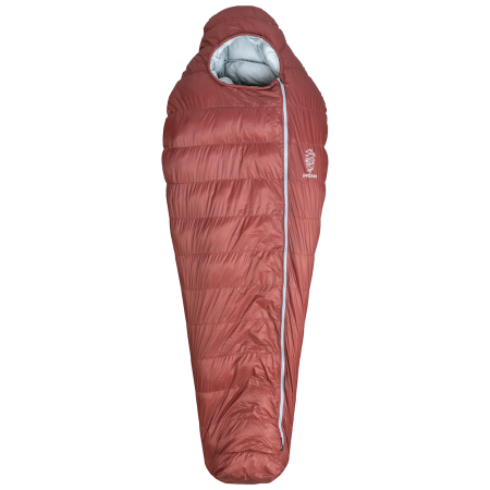Пухен спален чувал Patizon D 590 L (186-200 cm) червен/сив Red / Silver