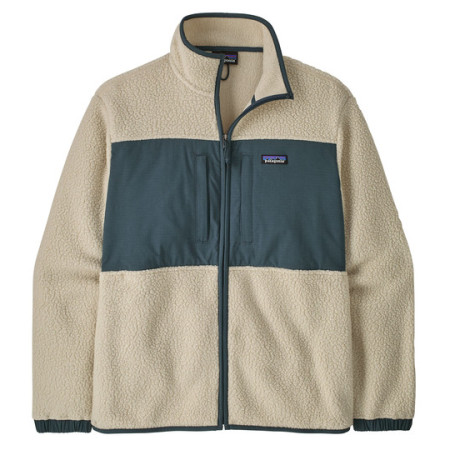 Мъжки суитшърт Patagonia M's Retro Pile Patch Jkt бежов / зелен Pelican
