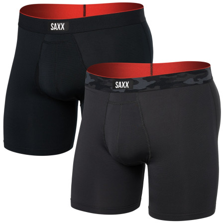 Боксерки Saxx Multi-Sport Mesh Boxer Brief Fly 2Pk черен/сив remote camo wb/black