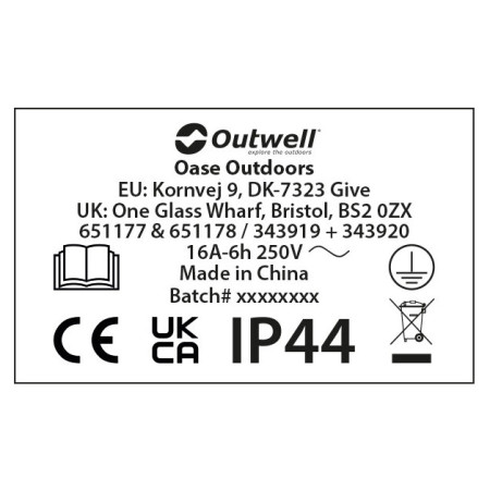 Удължаващ кабел Outwell Corvus CEE Cable 15 m