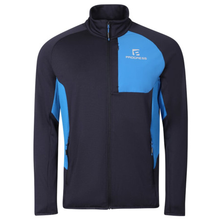 Функционален мъжки суитшърт Progress Forbes черен/син černomodrá/modrá