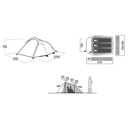 Туристическа палатка Easy Camp Reindal 3