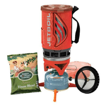 Газов котлон Jet Boil Flash with Coffee press червен/сив