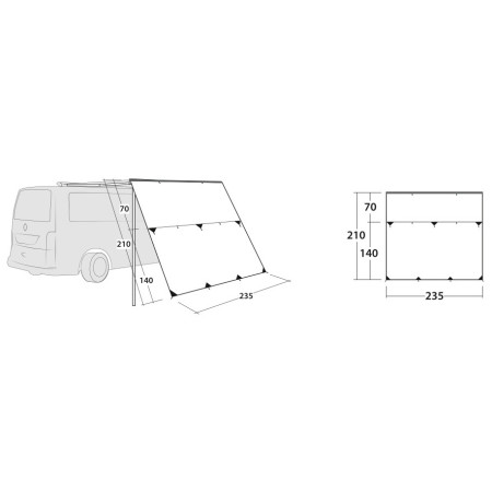 Стена на заслон Outwell Hillcrest Tarp