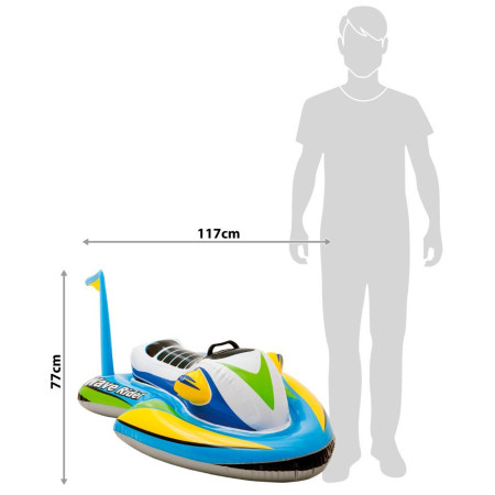 Надуваем скутер Intex Wave Rider RideOn 57520NP