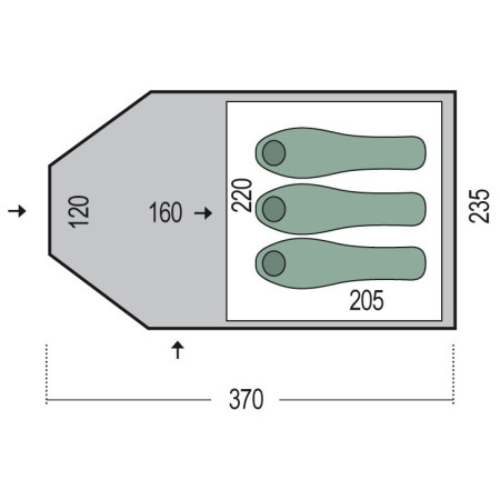 Палатка Pinguin Campus 3