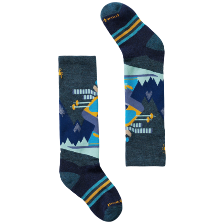 Детски чорапи Smartwool Kids' Wintersport Full Cushion Mountain Moose OTC Socks син TWILIGHT BLUE