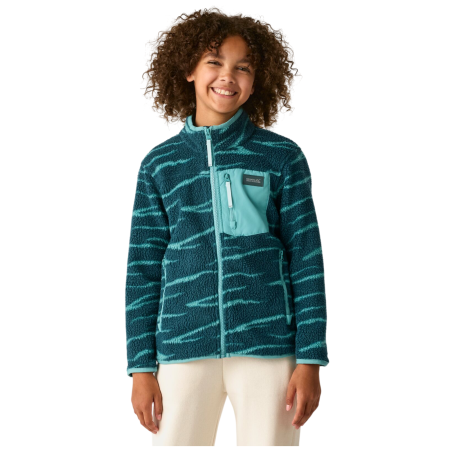 Детски функционален суитшърт Regatta Junior Frankie Warm Fleece Mediterranea Zebra