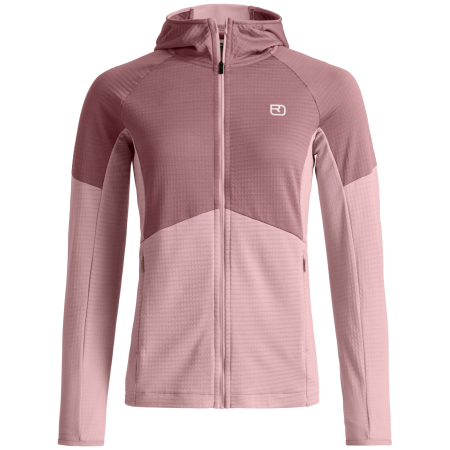 Дамски функционален суитшърт Ortovox Fleece Light Grid Hoody W розов Dawn Rose