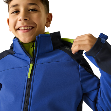 Детско софтшел яке Regatta Haydenbury Navy/Olympian Blue