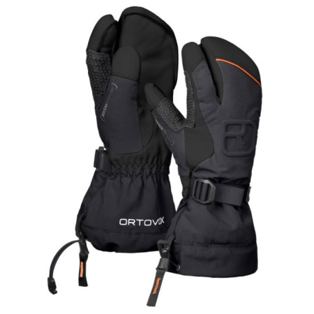 Мъжки скиорски ръкавици Ortovox Freeride 3 Finger Glove черен BlackRaven