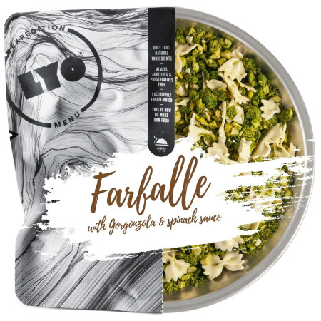 Дехидратирана храна Lyo food Farfalle with Gorgonzola & Spinach Sauce 370g