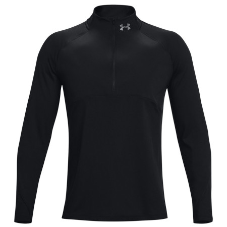 Мъжка тениска Under Armour Qualifier Run 2.0 1/2 Zip черен