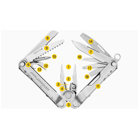 Мултуфункционален инструмент Leatherman Rebar черен