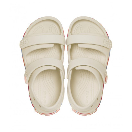 Детски сандали Crocs Crocband Cruiser Glow Confetti Band Sandal Summit White/Guava