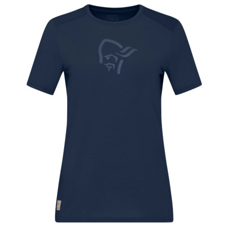 Дамска тениска Norrona femund equaliser merino T-shirt тъмно син Indigo Night