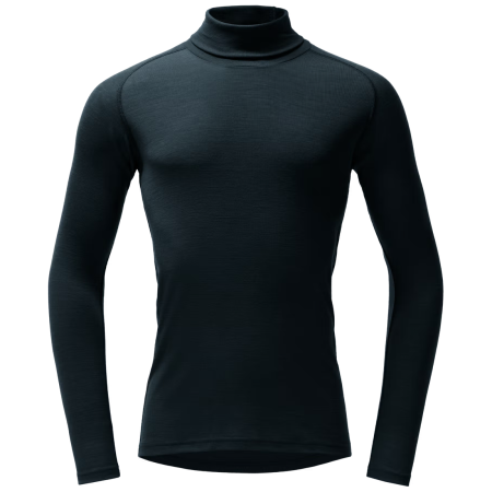 Функционална мъжка тениска Devold Adventure Merino 190 H.Neck Man тъмно син Ink
