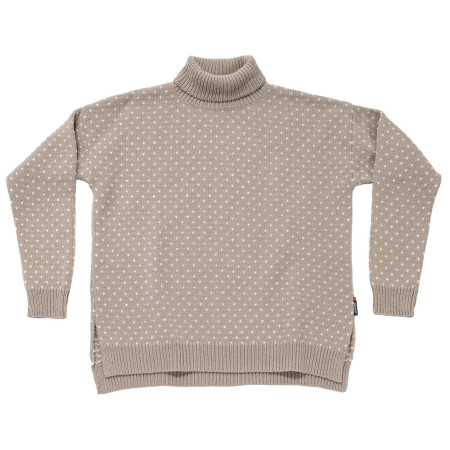 Дамско поло Devold Sørisen Wool High Neck Wmn сив STONE/OFFWHITE