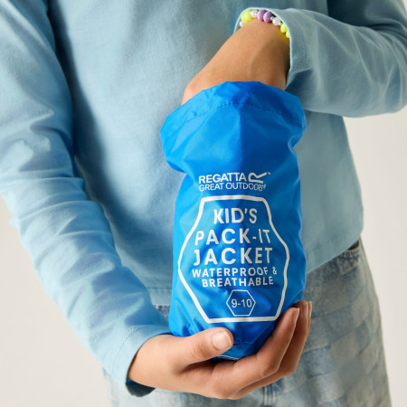 Детско яке Regatta Kids’ Pack-It Jacket III Sonic Blue