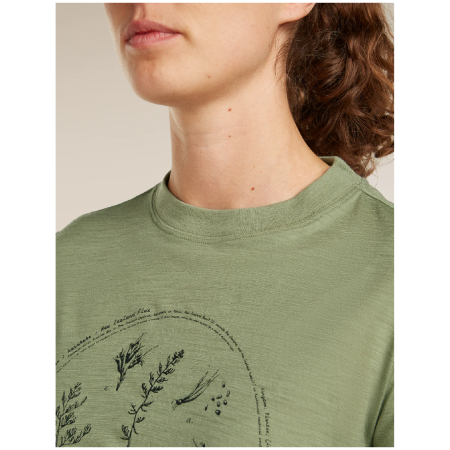 Дамска тениска Icebreaker Merino 150 Tech Lite SS Crop Tee Seed Story