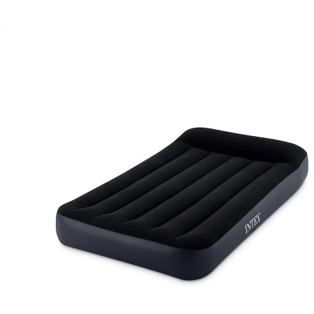 Надуваемо легло Intex Twin Pillow Rest Classic тъмно син