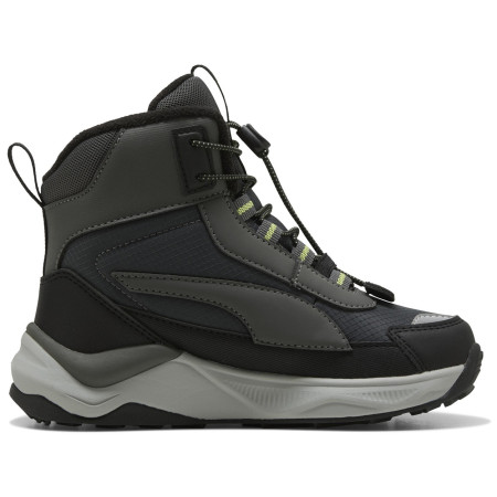 Детски обувки Puma Puma Evolve 2.0 Boot PS Shadow Gray-Sunn сив/зелен Shadow Gray-Sunny Lime-PUMA Black