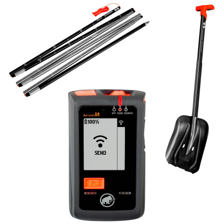 Лавинен комплект Mammut Barryvox S Package черен