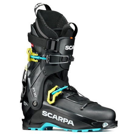 Обувки за ски-алпинизъм Scarpa F1 XT син/жълт Carbon-Yellow