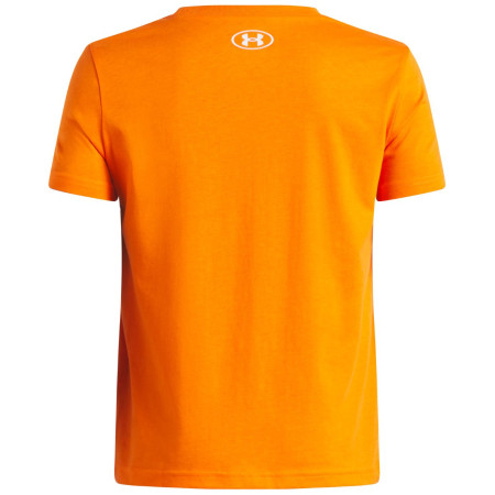 Детска функционална тениска Under Armour UA B Logo Wordmark SS Outrageous Orange