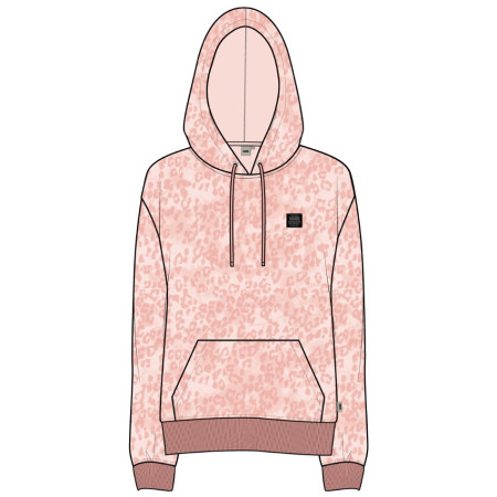 Дамски суичър Vans Cheetah Dye Hoodie розов