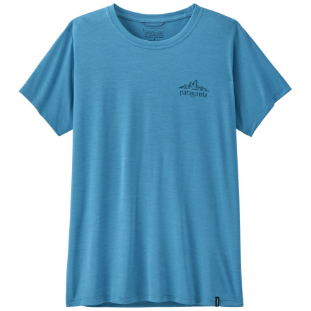 Дамска тениска Patagonia Women's Capilene Cool Daily Shirt - Cloud Crag син Shore Blue - Light Shore Blue X-Dye
