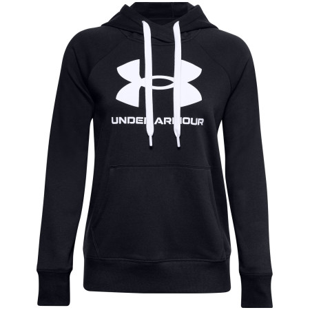 Дамски суичър Under Armour Rival Fleece Logo Hoodie-BLK черен Black/White/White