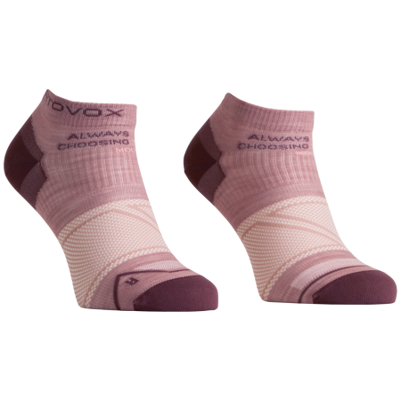 Дамски мериносови чорапи Ortovox Alpine Light Low Socks W розов Dusk Rose