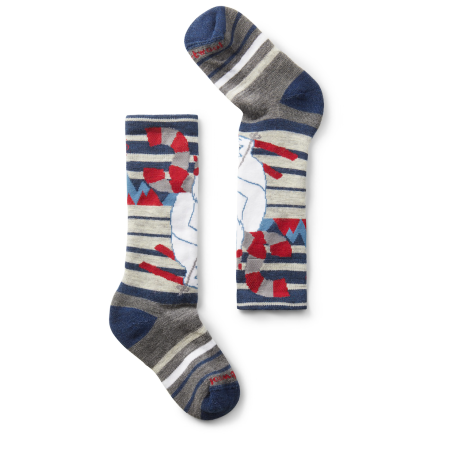 Детски чорапи Smartwool Kids' Wintersport Full Cushion Yeti OTC син/червен ALPINE BLUE
