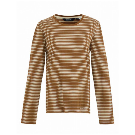 Дамска тениска Regatta Federica бял / оранжев GlzdGing/LtV