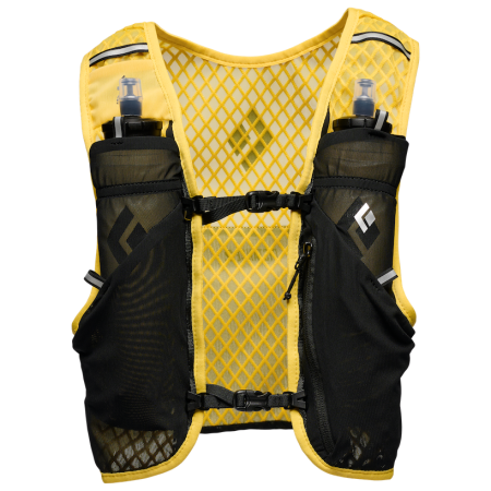 Жилетка за бягане Black Diamond Distance 2 Hydration Vest жълт/черен Soft Ochre