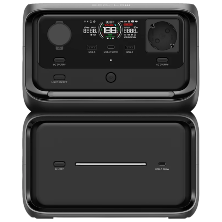 Зарядна станция EcoFlow River 3 Plus - přídavná baterie 600 черен černá