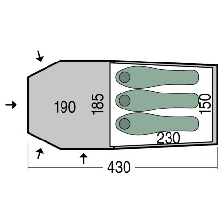 Палатка Pinguin Storm 3 Duralu