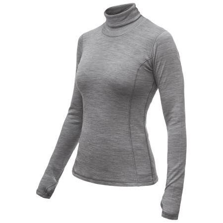 Дамска функционална тениска Sensor Merino Bold Roll Neck dl.rukáv сив