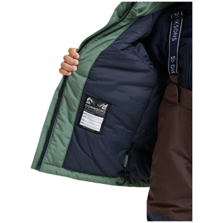 Детско зимно яке Didriksons Talvi Kids Jkt 2 Dark Moss