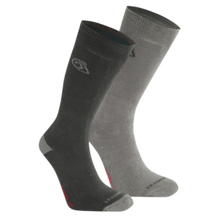 Чорапи Craghoppers NosiLife Twin Pck Socks сив BlkPep/MidGy