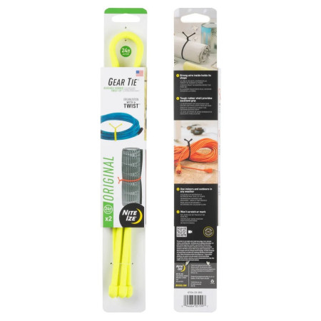 Тел Nite Ize Gear Tie 24" жълт Neonově žlutá