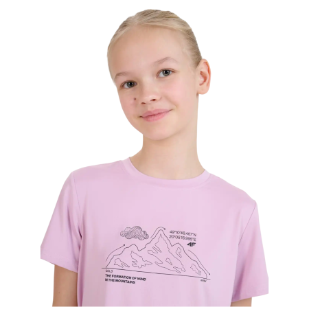 Детска тениска 4F Tshirt Fnk F1199 Light Pink