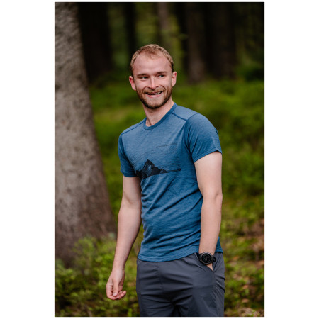 Мъжка тениска MOOA Merino Lyolite Highlander 150 Short