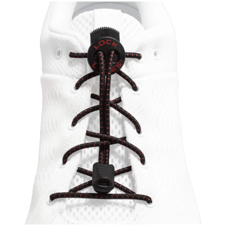 Връзки за обувки Lock Laces Original черен/червен RK Pro Series