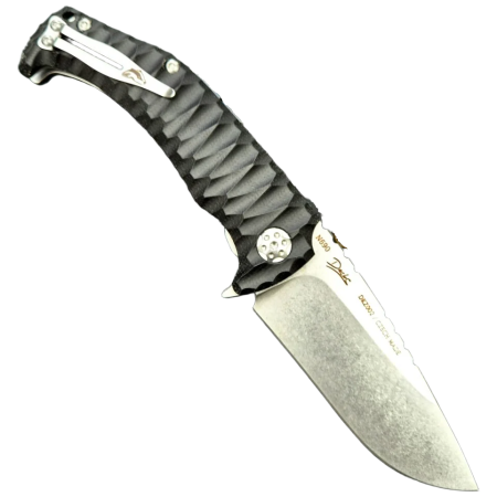 Сгъваем нож Dachs Knives Charon EVO черен Black Micarta